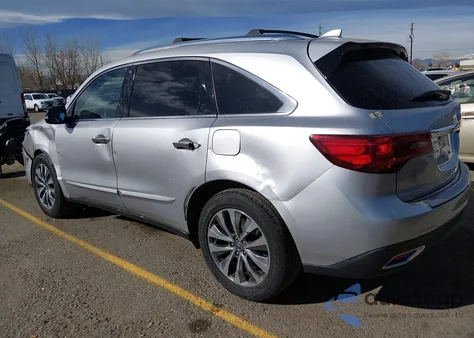 2014 Acura Mdx Technology Package z USA, uszkodzony, nr VIN 5FRYD3H48EB011609